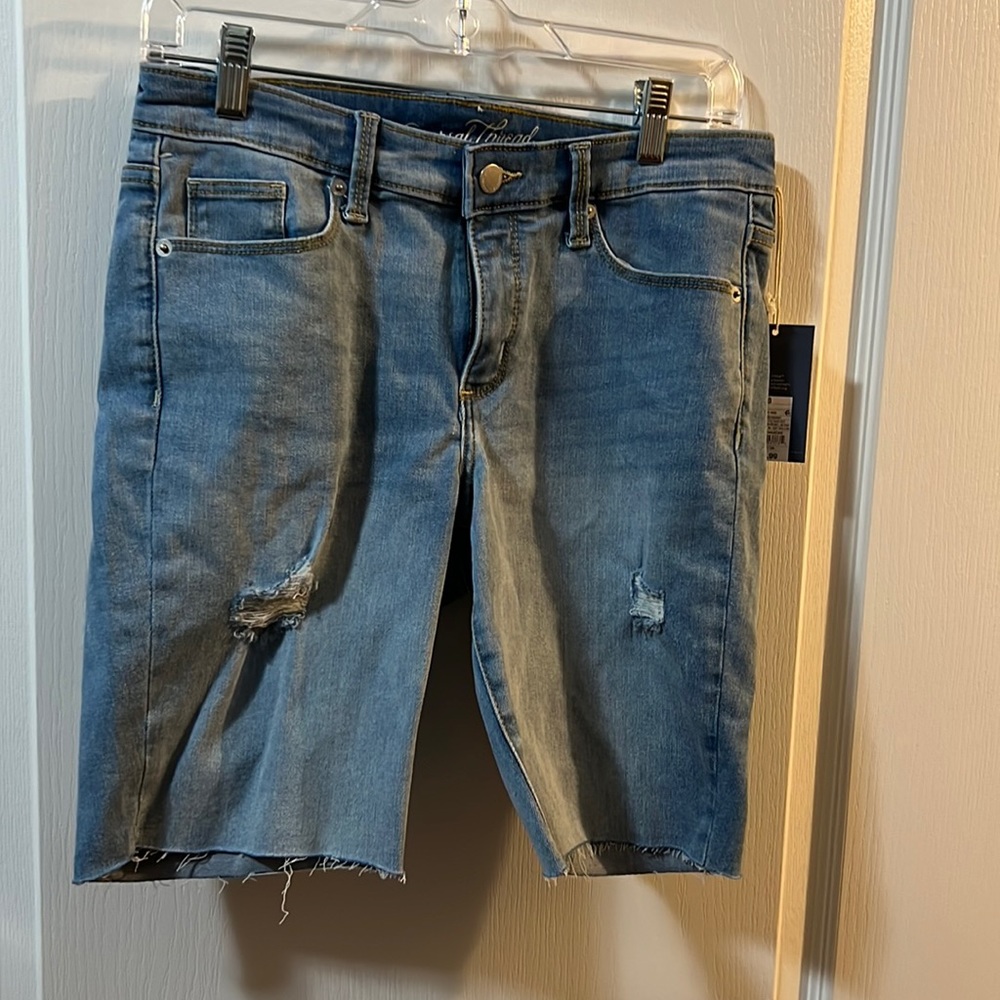 University Thread Mid-rise Bermuda Shorts